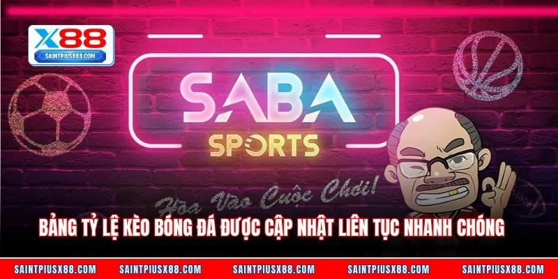 Bảng tỷ lệ kèo bóng đá được cập nhật liên tục nhanh chóng