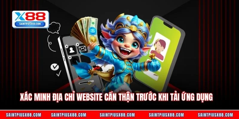 Xác minh địa chỉ website cẩn thận trước khi tải ứng dụng